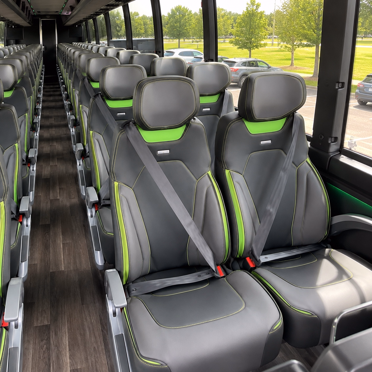 costa mesa corporate event transportation onboard seating
