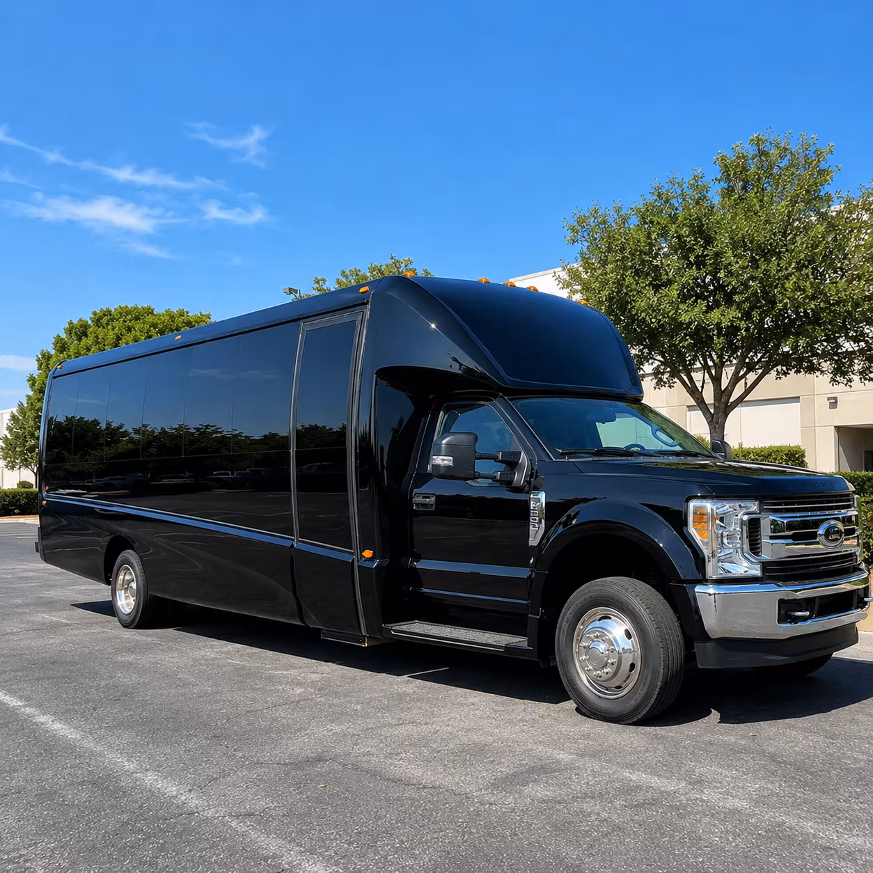 orange employee shuttle bus rentals in orange