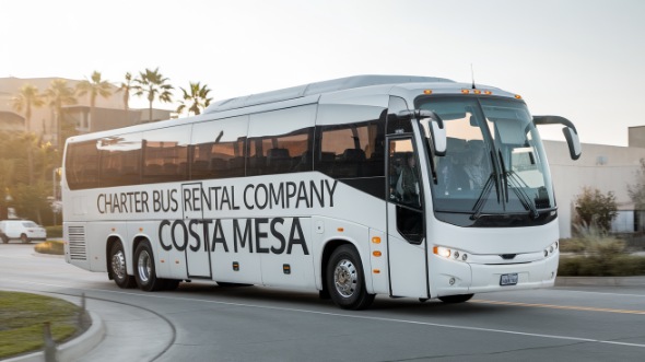 costa mesa charter bus