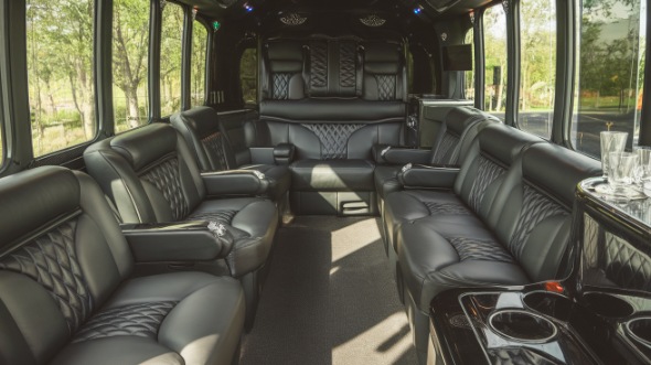 costa mesa sprinter limo rental interior